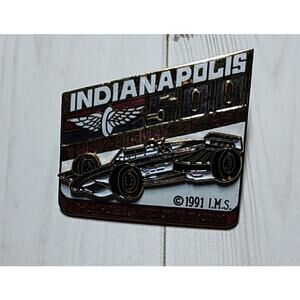 Indy 500 Souvenir Pin 1991 IndyCar Car Mount 75th Indianapolis 500
